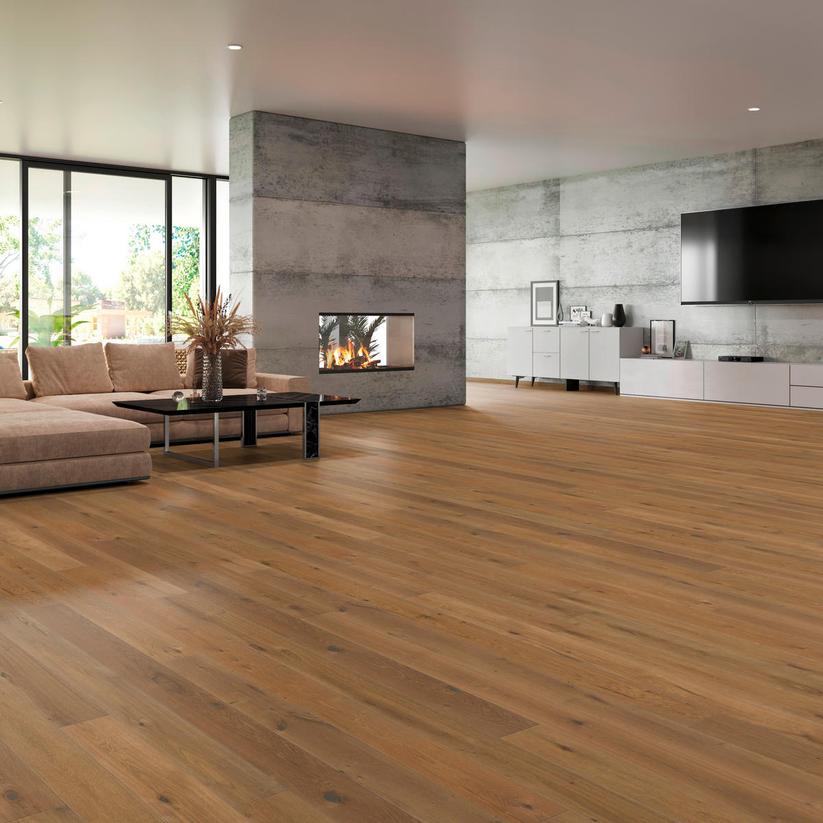 LANDHAUSDIELE Marcanto Eiche Caramel 100011101  per  m² - Design, Holz (220,5/17,6/1,3cm) - Tilo