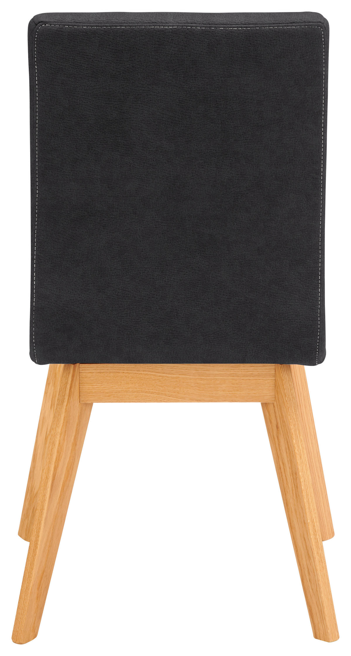 STUHL  in Mikrofaser Holz, Textil  - Beige/Schwarz, Design, Holz/Textil (45/102/56cm) - Novel