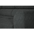 ECKSOFA in Webstoff Anthrazit  205/280 cm  - Anthrazit/Schwarz, Design, Textil/Metall (205/280cm) - Xora