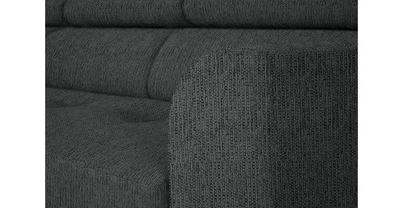 ECKSOFA in Webstoff Anthrazit 205/280 cm - Anthrazit/Schwarz, Design, Textil/Metall (205/280cm) - Xora
