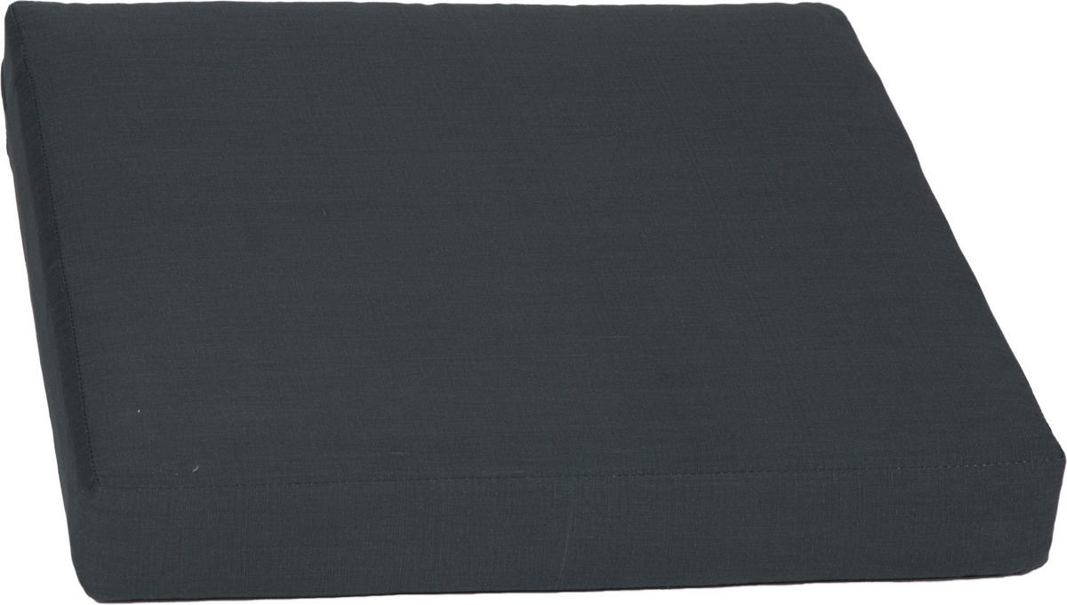 LOUNGEKISSEN 60/60/8 cm  - Anthrazit, Basics, Textil (60/60/8cm) - Gardenson