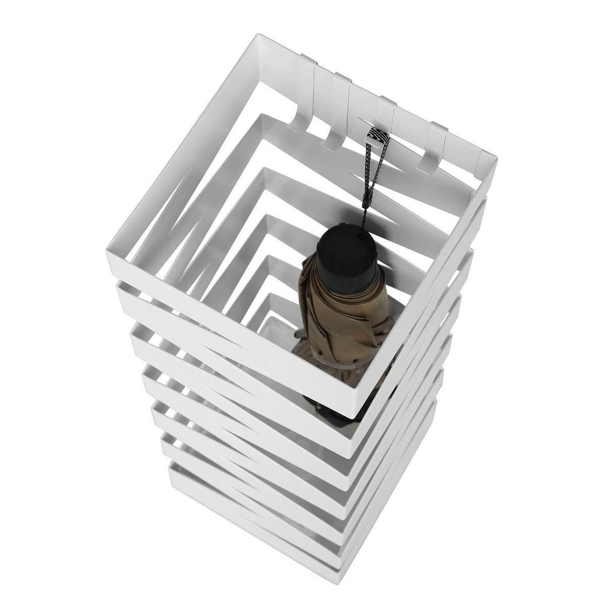 SCHIRMSTÄNDER Metall, Kunststoff Weiß  - Weiß, Trend, Kunststoff/Metall (15,5/49/15,5cm) - Boxxx