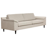3-SITS SOFFA i ljusgrå  - ljusgrå/svart, Design, metall/trä (241/85/92cm) - Pure Home Comfort
