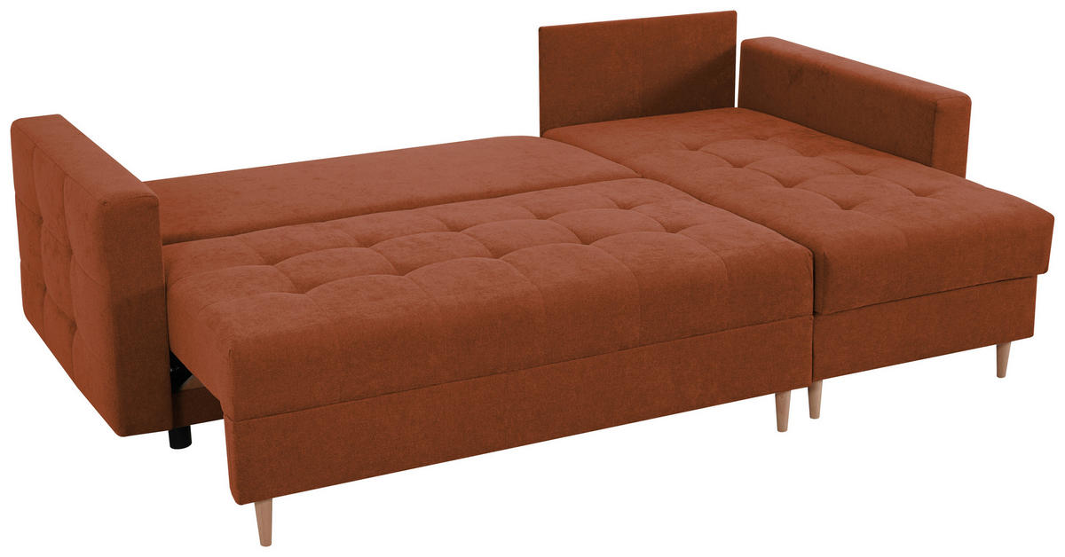 HÖRNSOFFA i rostfärgad  - rostfärgad, Design, textil (232/141cm) - MID.YOU