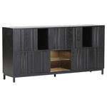 SIDEBOARD  in 175/85/40 cm  - Schwarz, Design, Glas/Holz (175/85/40cm) - Landscape