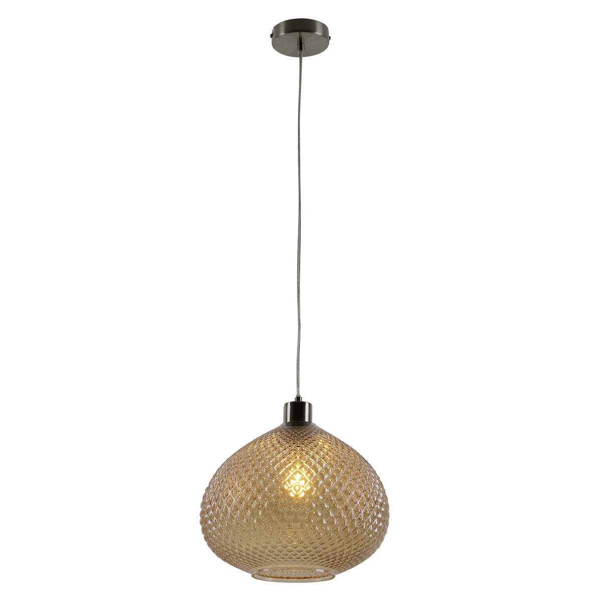HÄNGELEUCHTE 29/130 cm  - Braun, Design, Glas/Kunststoff (29/130cm) - Näve