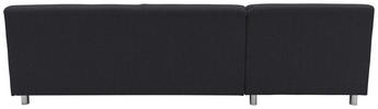 Ecksofa Schlammfarben Webstoff  - Chromfarben/Schlammfarben, KONVENTIONELL, Textil/Metall (150/251cm) - MID.YOU