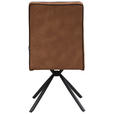 STUHL - Cognac/Schwarz, Design, Textil/Metall (46,5/91/62,5cm) - Ambia Home