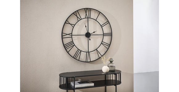 KONSOLENTISCH Schwarz  - Schwarz, Trend, Holzwerkstoff/Metall (110/39/76cm) - Xora