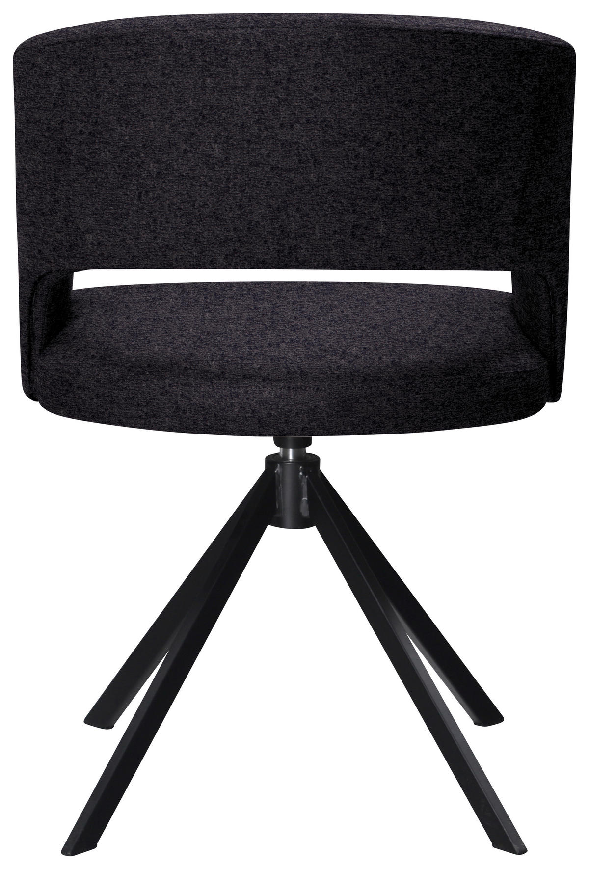 ARMLEHNSTUHL  in Stahl Samt  - Anthrazit/Schwarz, Konventionell, Textil/Metall (56/84/59cm) - Moderano