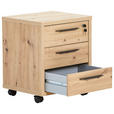 ROLLCONTAINER Eiche Artisan  - Anthrazit/Eiche Artisan, Design, Holzwerkstoff/Kunststoff (48/63/45cm) - Carryhome