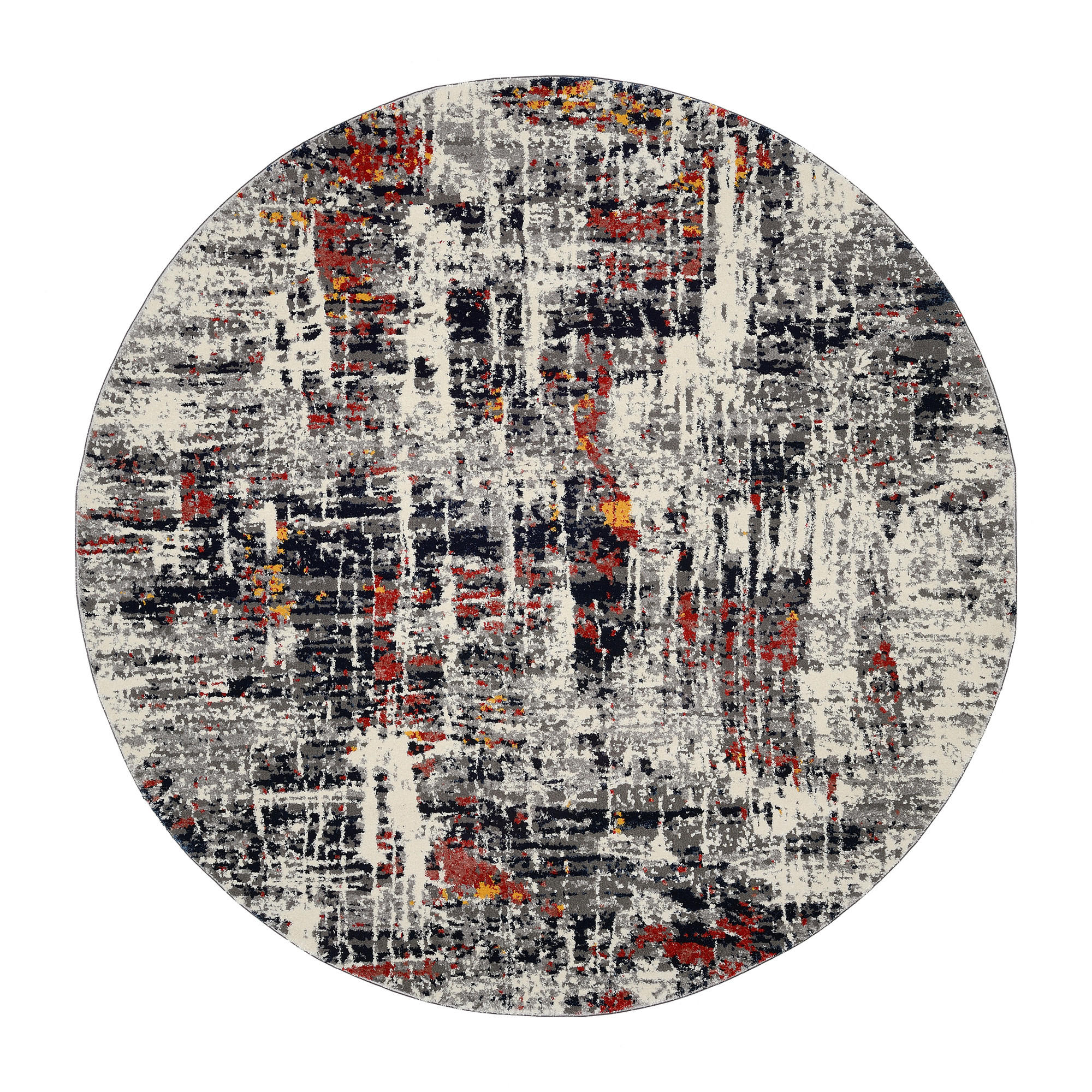 WEBTEPPICH 200 cm Timeline Autumn Multicolor rund  - Multicolor, Design, Textil (200cm) - Novel