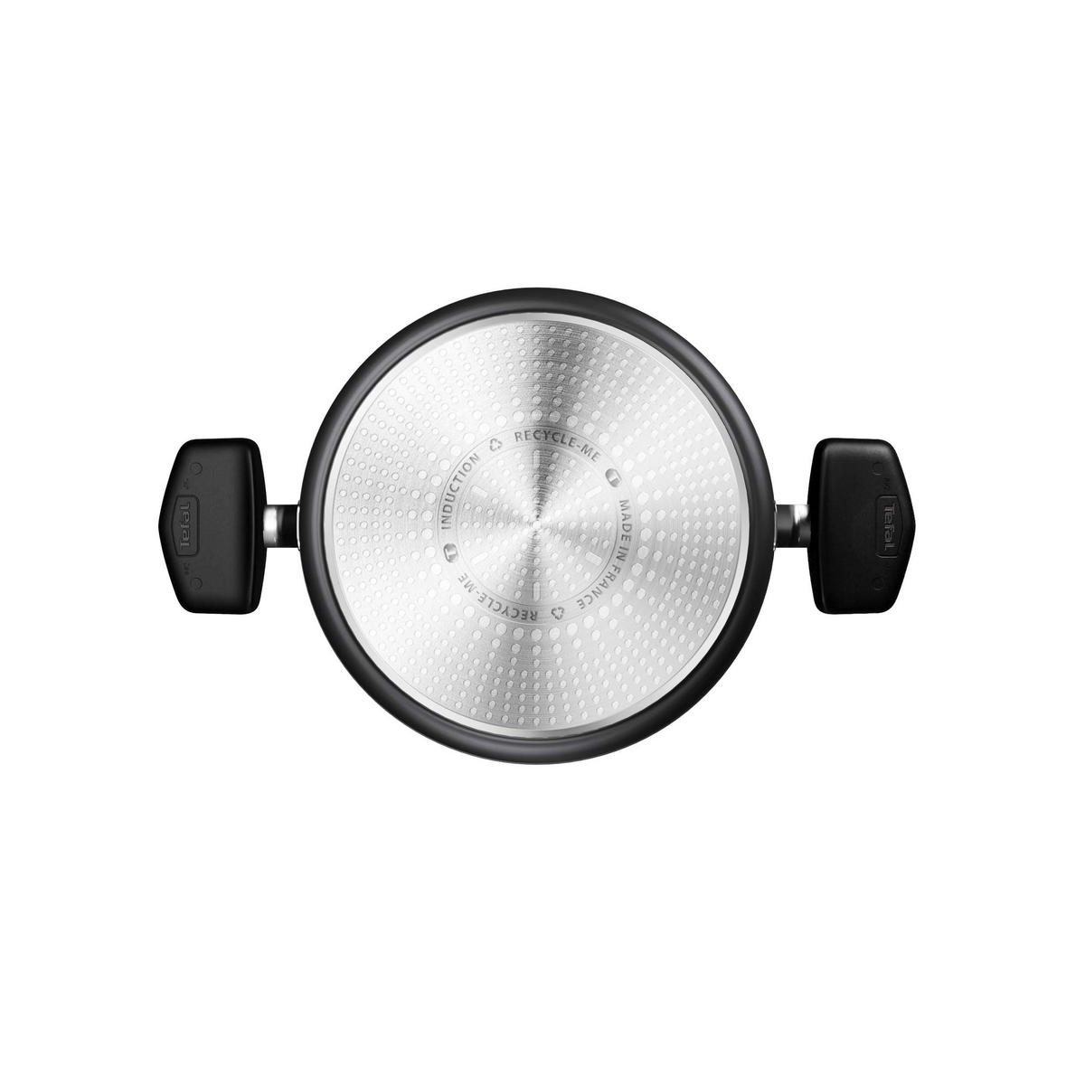 STEKGRYTA 24 cm  - svart/transparent, Design, metall/glas (24cm) - Tefal