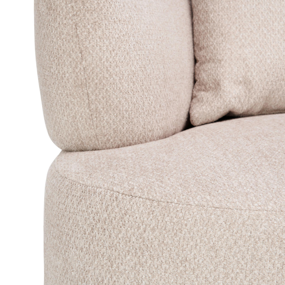 2-SITZER-SOFA Chenille Beige  - Dunkelgrün/Beige, MODERN, Kunststoff/Textil (177/86/105cm) - Hom`in