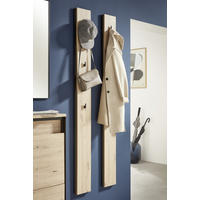 GARDEROBENPANEEL 2 Stück  in 19,6/170/3 cm  - Schwarz/Eiche Artisan, KONVENTIONELL, Holzwerkstoff (19,6/170/3cm) - Voleo