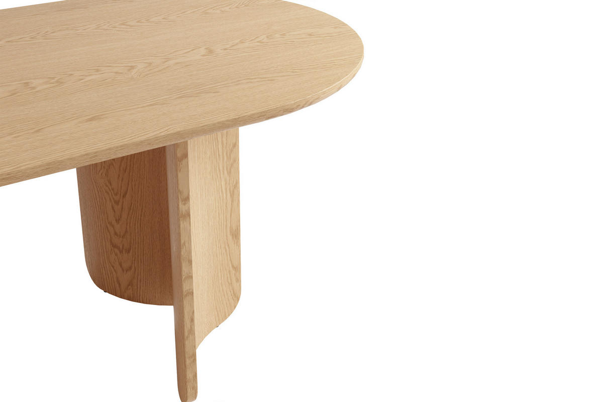 ESSTISCH 160/90/76 cm Echtholz, Nachbildung  Holzwerkstoff Eiche Bianco  - Eiche Bianco, MODERN, Holzwerkstoff (160/90/76cm) - Schöner Wohnen
