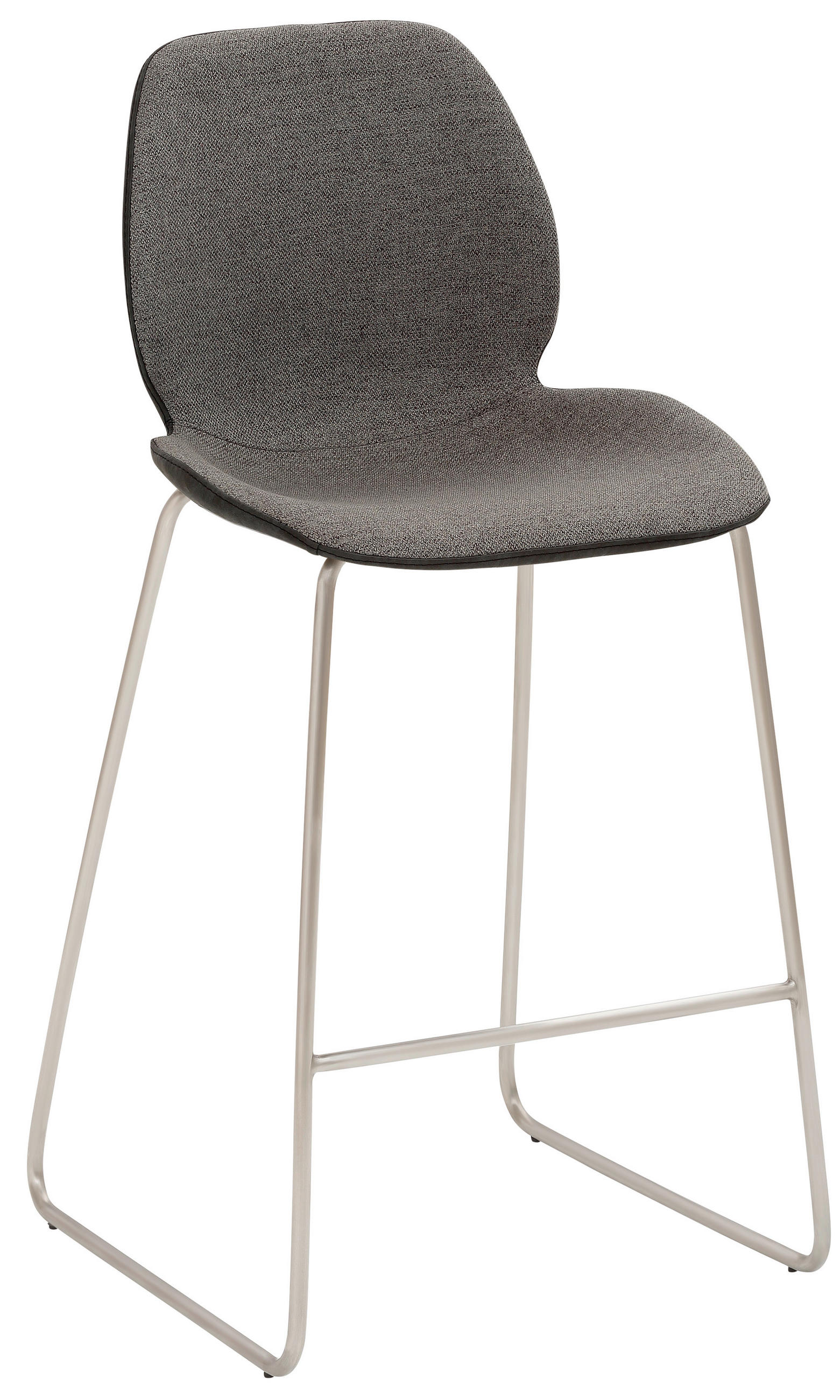 TRESENSTUHL Webstoff Anthrazit, Edelstahlfarben  - Edelstahlfarben/Anthrazit, KONVENTIONELL, Textil/Metall (49/97/52cm) - Livetastic