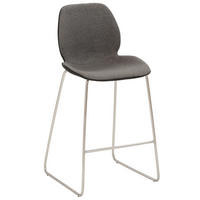 TRESENSTUHL Webstoff Anthrazit, Edelstahlfarben  - Edelstahlfarben/Anthrazit, KONVENTIONELL, Textil/Metall (49/97/52cm) - Livetastic
