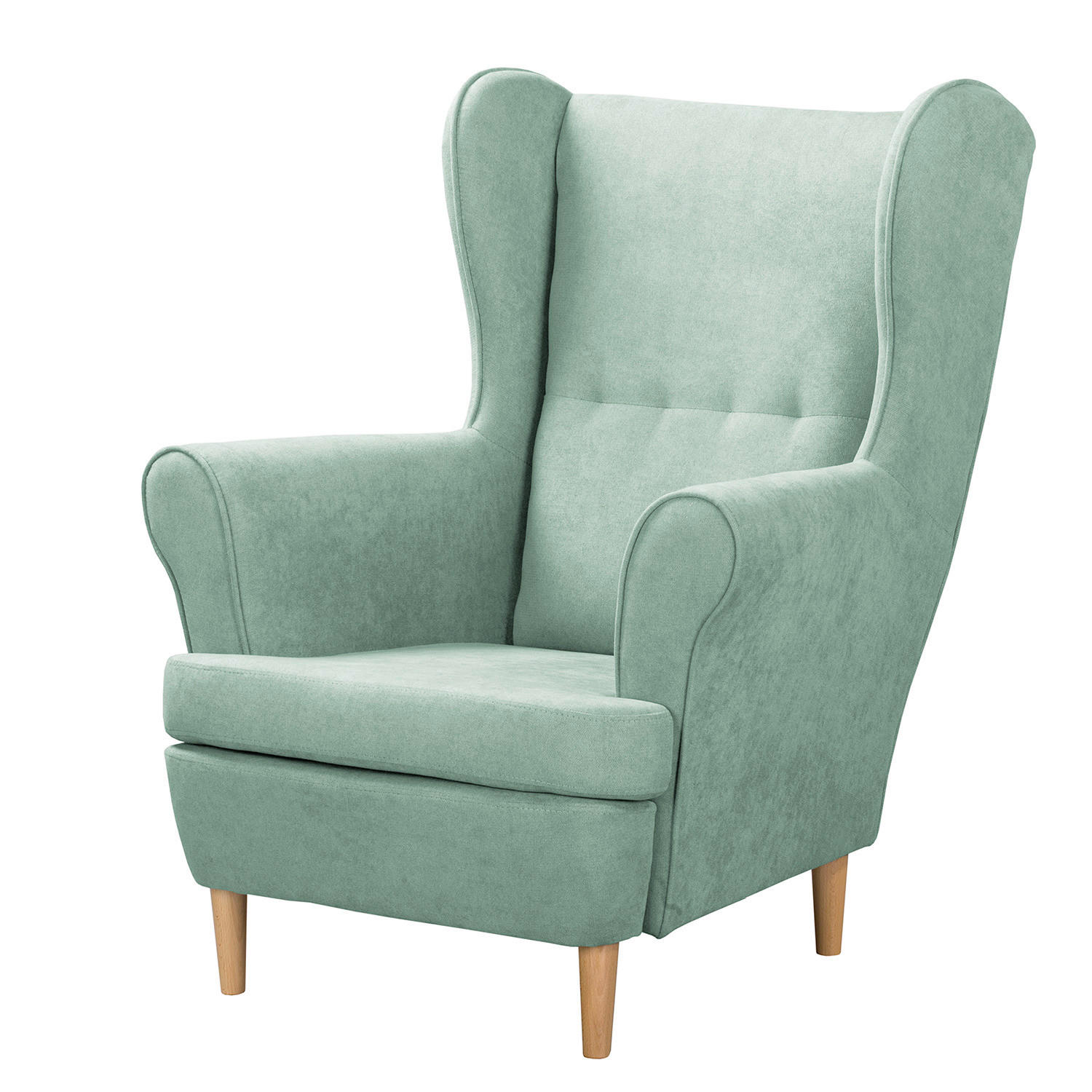 P & B Ohrensessel Scandi Mintgrün 87x105x90 cm