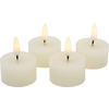TEELICHT MIT LED  - Creme, LIFESTYLE, Kunststoff/Paraffin (4,5/2,5cm) - Ambia Home