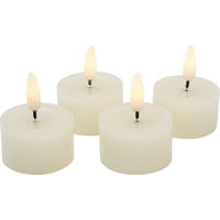 VÄRMELJUS MED LED  - cremefärgad, Lifestyle, plast/paraffin (4,5/2,5cm) - Ambia Home