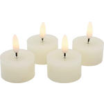 TEELICHT MIT LED  - Creme, LIFESTYLE, Kunststoff/Paraffin (4,5/2,5cm) - Ambia Home