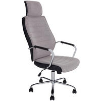 UREDSKA STOLICA  siva, crna  metal, plastika, tekstil  - siva/boje kroma, Moderno, metal/tekstil (67/119-129/59cm)