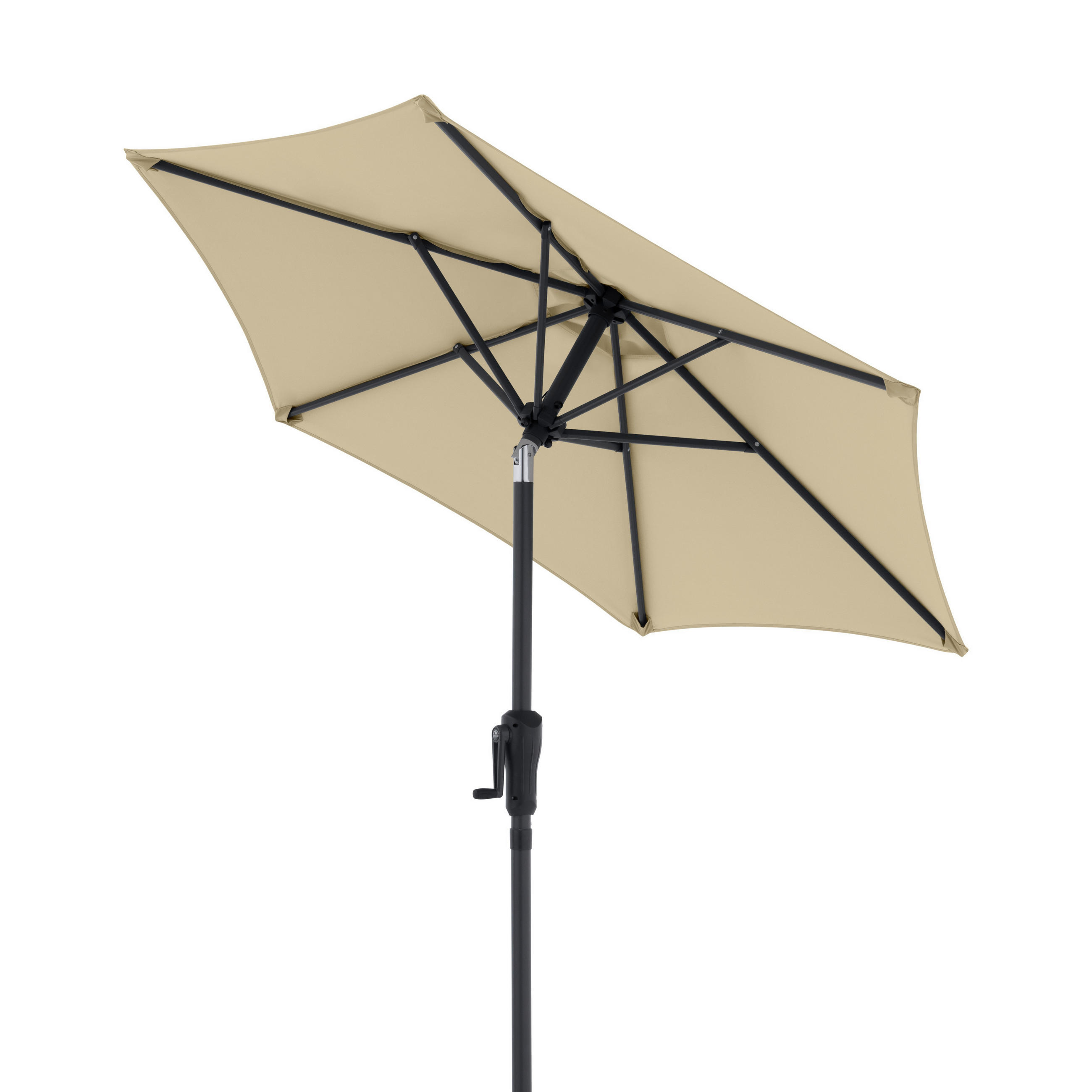 SLNEČNÍK 180 cm - antracitová/béžová, Basics, kov (180cm)