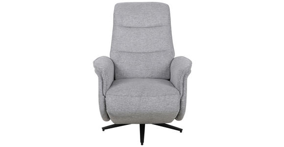 RELAXSESSEL Webstoff - Schwarz/Grau, KONVENTIONELL, Textil/Metall (71/108-73/89-162cm) - Cantus