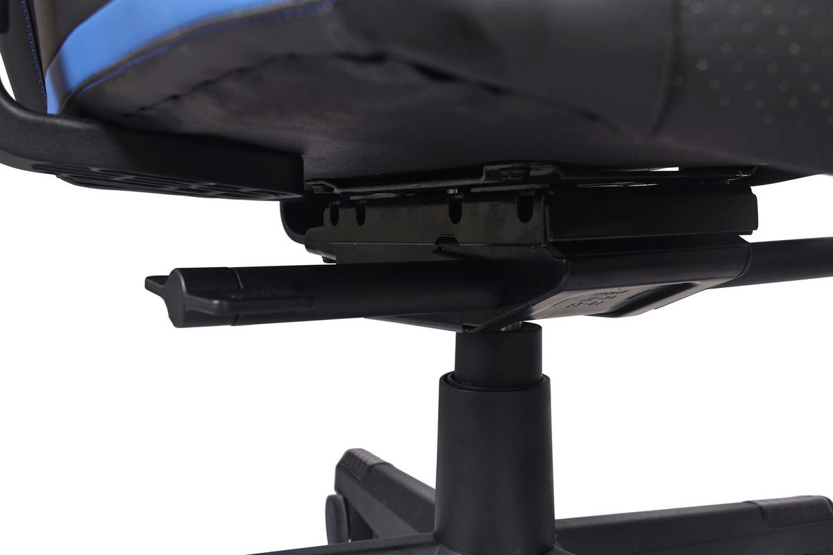 GAMINGSTUHL Blau, Schwarz Metall, Kunststoff, Textil   - Blau/Schwarz, Design, Kunststoff/Textil (69/117-125/60cm) - BX Gaming