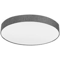 DECKENLEUCHTE Pasteri 76/15 cm   - Weiß/Grau, Design, Textil/Metall (76/15cm) - Eglo