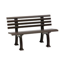 GARTENBANK 120/74/54 cm   - Braun, Basics, Kunststoff (120/74/54cm) - Modante