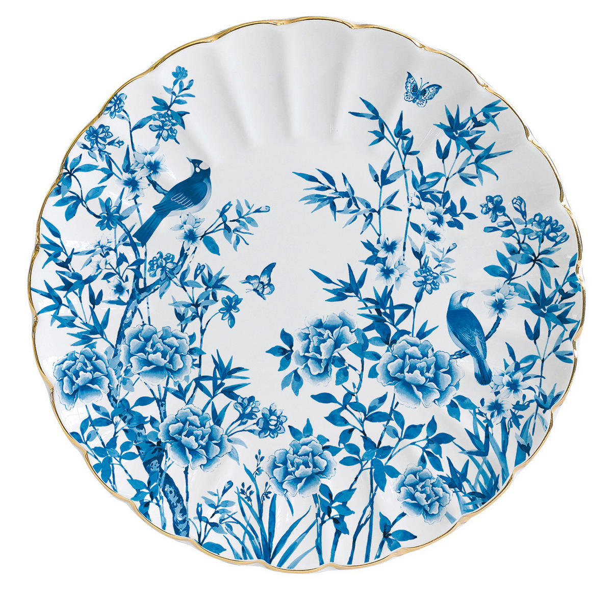 TÁNYÉR  - kék/fehér, Basics, kerámia (0,38kg) - Easy Life