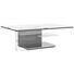 COUCHTISCH Kernbuche furniert rechteckig Edelstahlfarben, Nussbaumfarben - Edelstahlfarben/Nussbaumfarben, Design, Glas/Holz (125/75/40cm) - Venjakob COUCHTISCH Kernbuche furniert rechteckig Edelstahlfarben, Nussbaumfarben - Edelstahlfarben/Nussbaumfarben, Design, Glas/Holz (125/75/40cm) - Venjakob