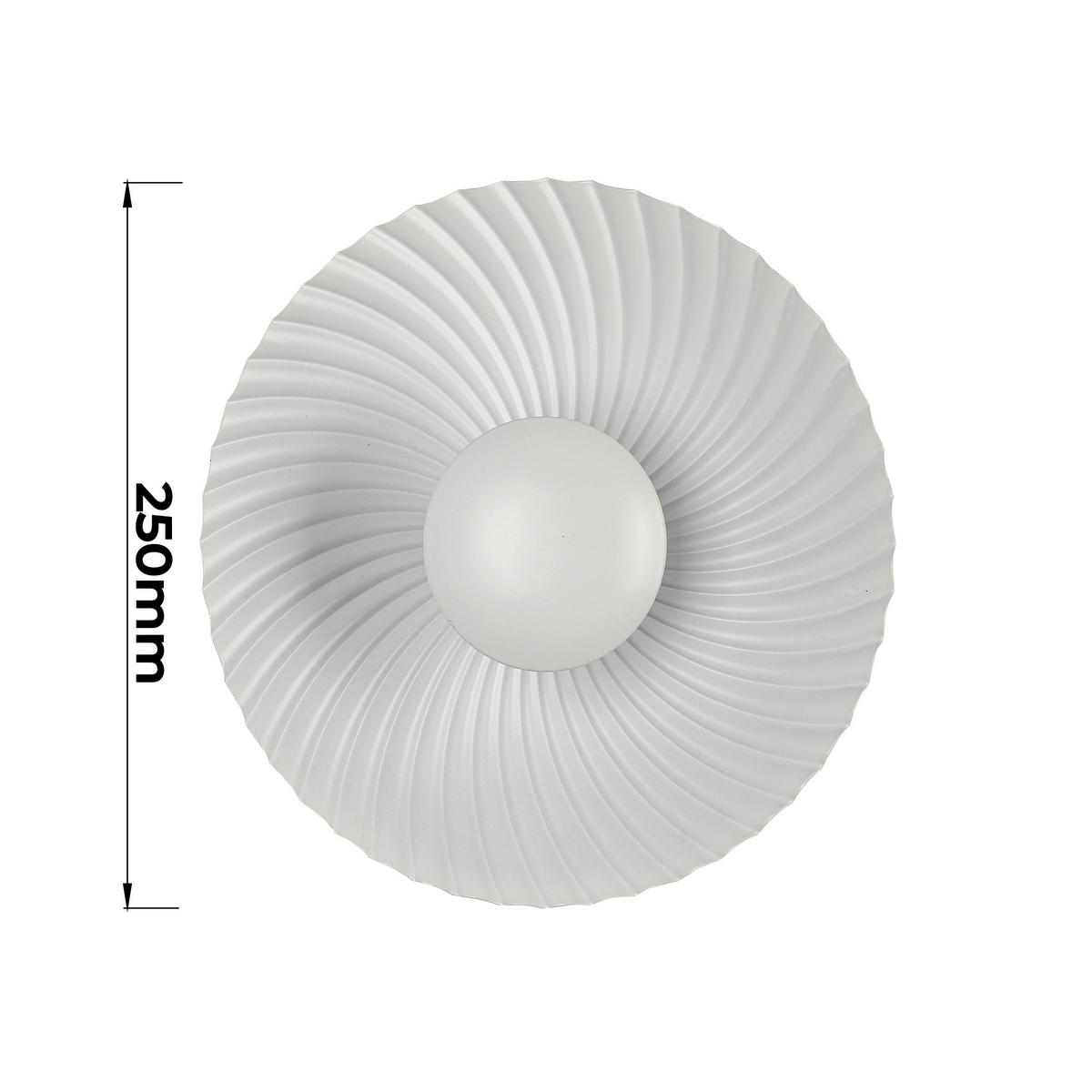 WANDLEUCHTE Sola  25/25/10.5 cm  - Weiß, Design, Metall (25/25/10.5cm)