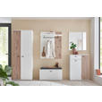 GARDEROBENSCHRANK 75/198/37 cm  - Eichefarben/Anthrazit, Design, Holzwerkstoff/Metall (75/198/37cm) - Voleo