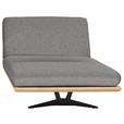 OTTOMANE Palermo in Webstoff Blau, Braun  - Blau/Beige, Design, Holz/Textil (114/92/165cm) - Dieter Knoll