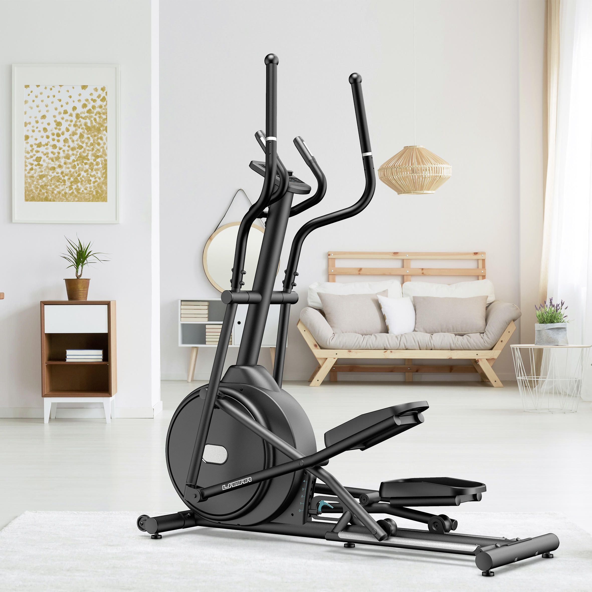 CROSSTRAINER CT50A LAMAR - Schwarz, KONVENTIONELL, Kunststoff/Metall (150/68/170cm)
