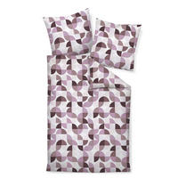 WENDEBETTWÄSCHE Biber 135/200 cm  - Beere/Lila, Basics, Textil (135/200cm) - Janine
