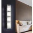 LED-WANDLEUCHTE - Chromfarben/Weiß, Design, Glas/Metall (48/10/7,6cm) - Novel