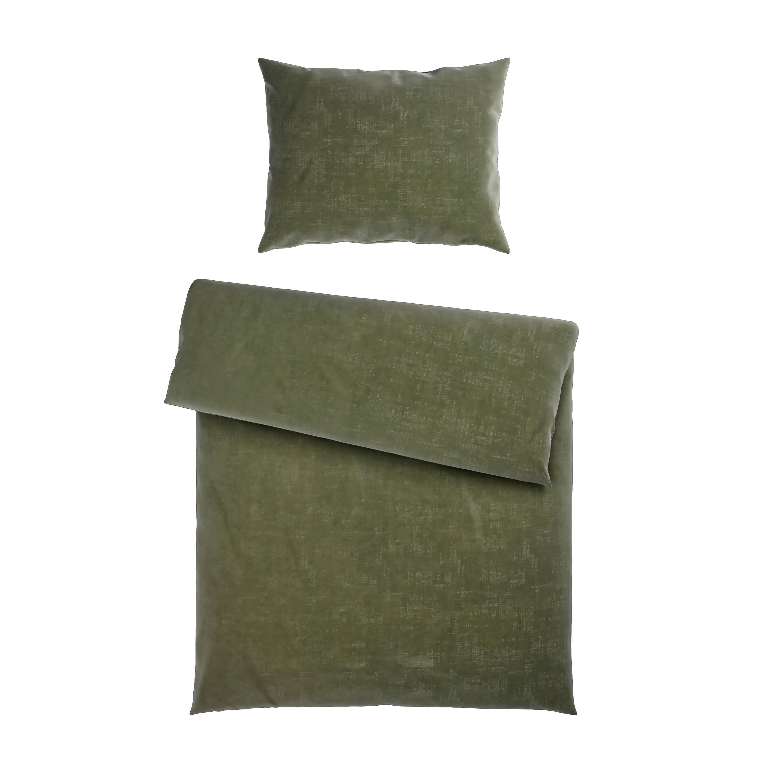 BETTWÄSCHE Damast 140/200 cm  - Dunkelgrün, Basics, Textil (140/200cm) - Curt Bauer