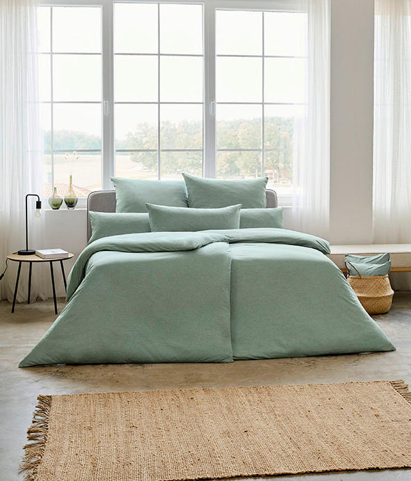 BETTWÄSCHE Atelier Interlock-Jersey 155/200 cm  - Mintgrün, Design, Textil (155/200cm) - Estella