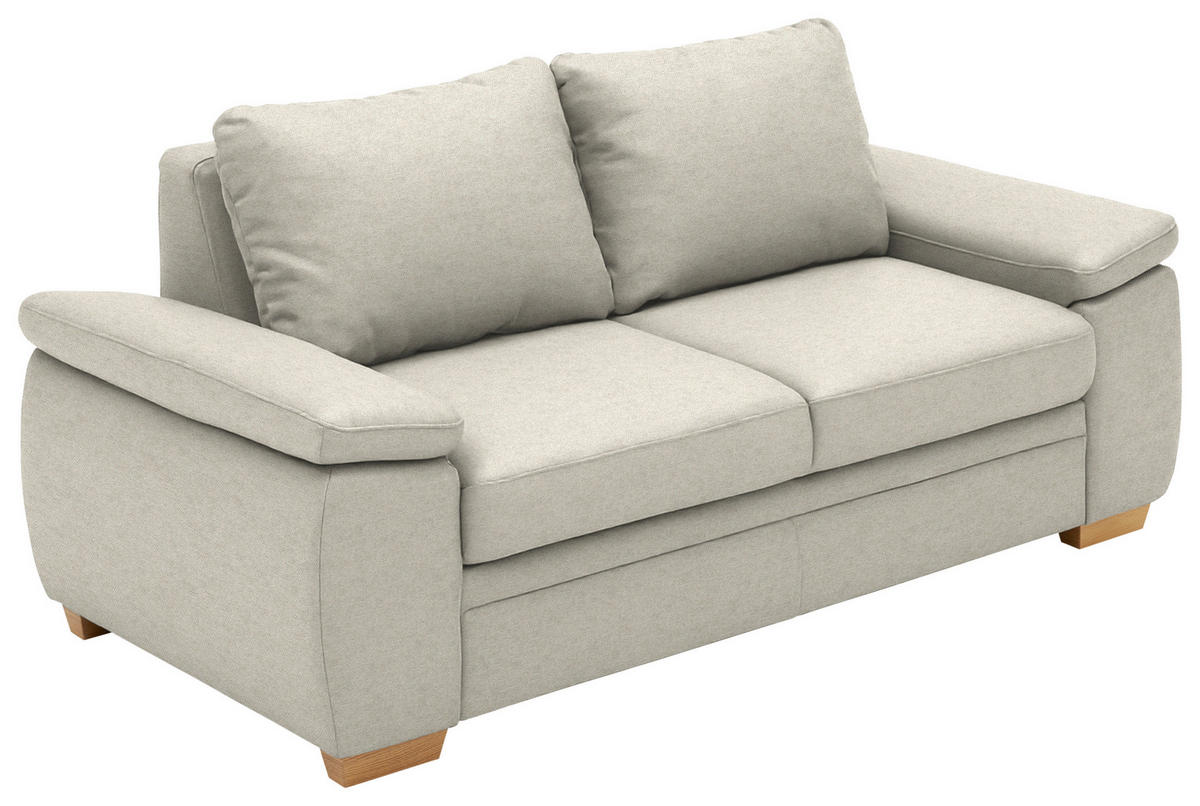 SCHLAFSOFA  in Chenille Naturfarben  - Naturfarben, KONVENTIONELL, Holz/Textil (166/90/100cm) - Beldomo Style