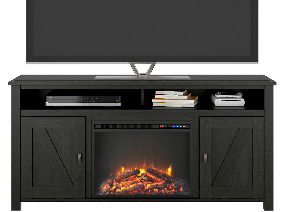 LOWBOARD Farmington  in 151/40/75 cm  - Schwarz, Design, Holzwerkstoff/Metall (151/40/75cm) - MID.YOU