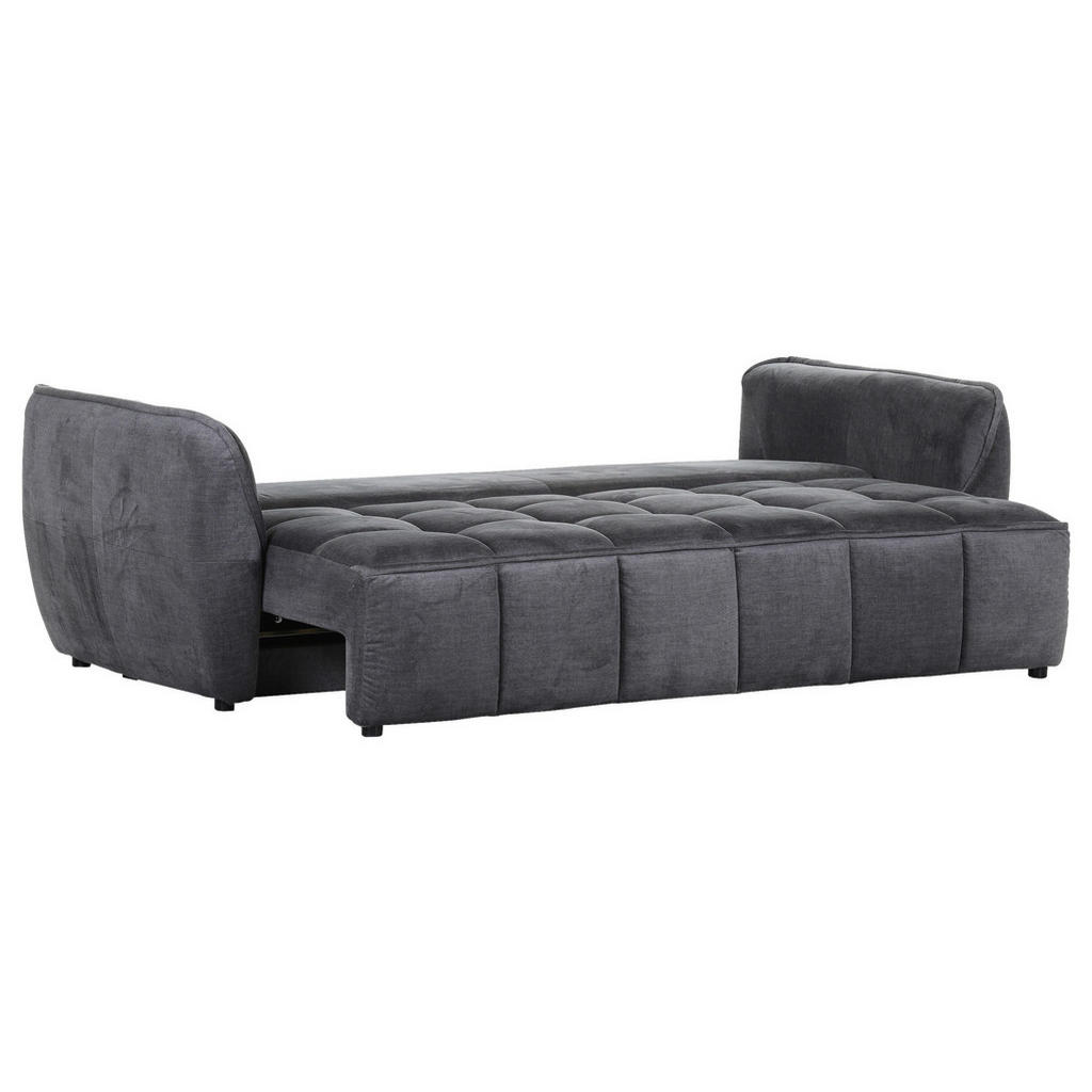 Thumbnail - Carryhome Schlafsofa, Dunkelgrau, Textil, 2-Sitzer, Füllung: Schaumstoff, 250x70x118 cm, Liegefunktion, Schlafen auf Sit...