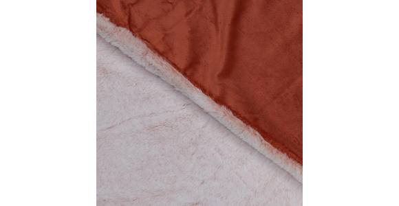 FELLDECKE RACOON 150/200 cm - Orange, KONVENTIONELL, Textil (150/200cm) - Novel