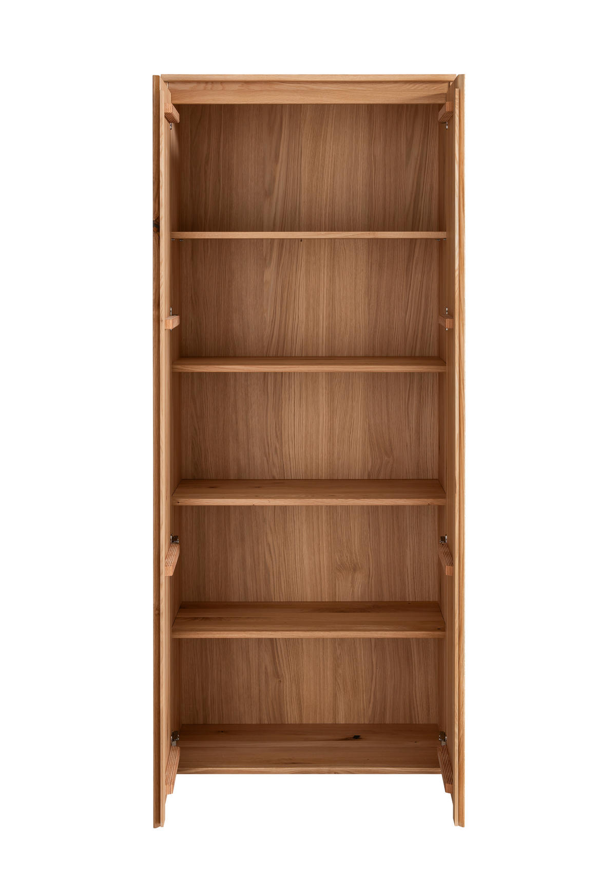 AKTENSCHRANK Asteiche vollmassiv Eichefarben  - Eichefarben, KONVENTIONELL, Holz (80/194/39cm) - Linea Natura