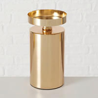 KERZENHALTER - Goldfarben, Basics, Metall (8/15,5cm) - Ambia Home