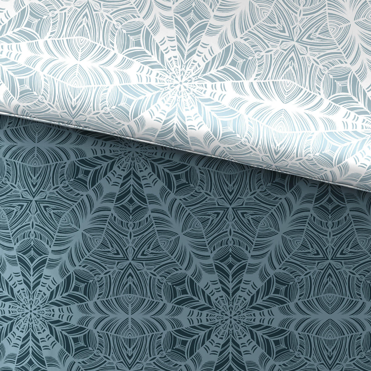 POSTEĽNÁ BIELIZEŇ, satén, modrá, 140/200 cm - modrá, Konventionell, textil (140/200cm) - Esposa