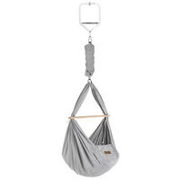 FEDERWIEGE GRAU Set ink. Türklammer  Grau  - Grau, Basics, Textil/Metall (30/166/137cm) - SCHMUSEWOLKE